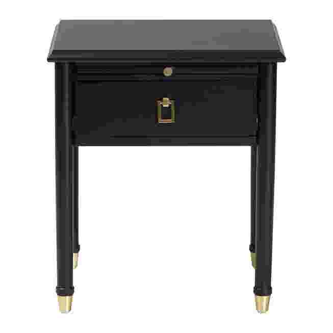 Nightstand front view with single drawer