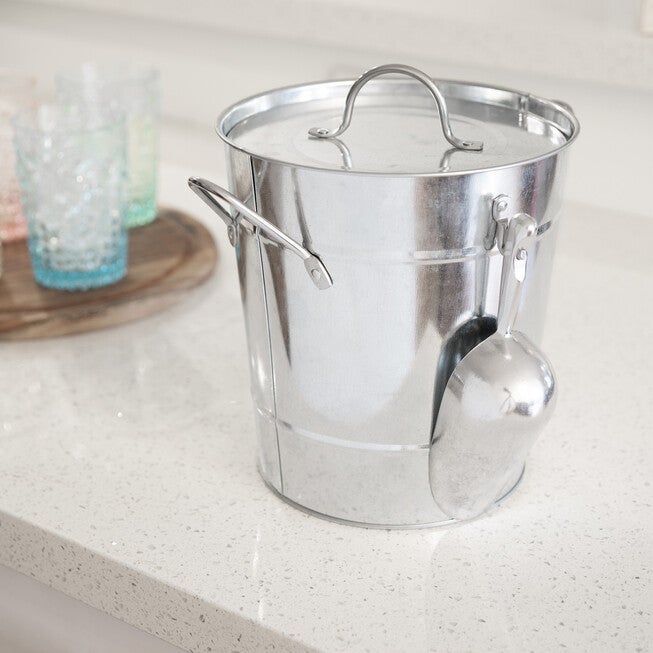 Galvanized Metal Ice Bucket, , alternate image number 2