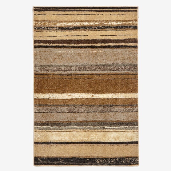 Small Rainbow Stripe Rug , NATURAL, hi-res image number null