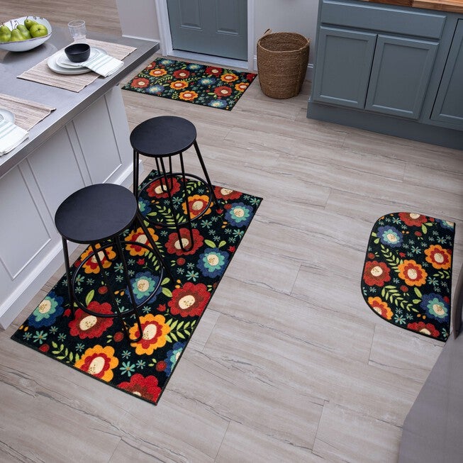 Sweet Flowers Kitchen Rug, , alternate image number 9