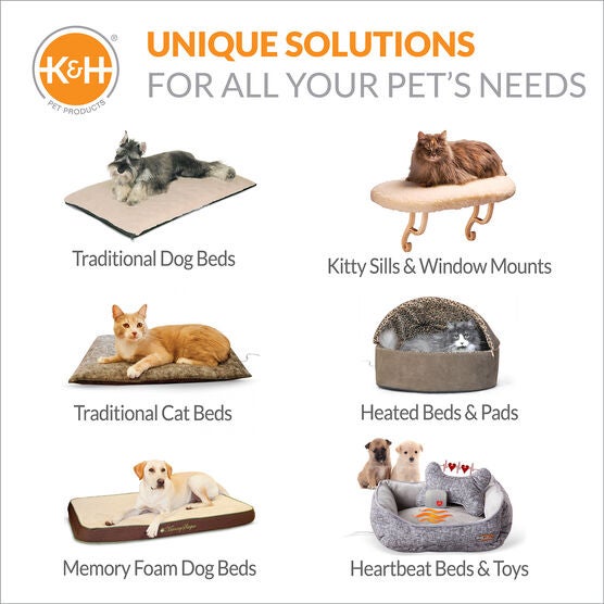 Ortho Heated Thermo Fleece Pet Bed, , alternate image number null