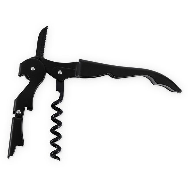 Truetap: Double-Hinged Corkscrew In Matte Black With Black, , alternate image number null