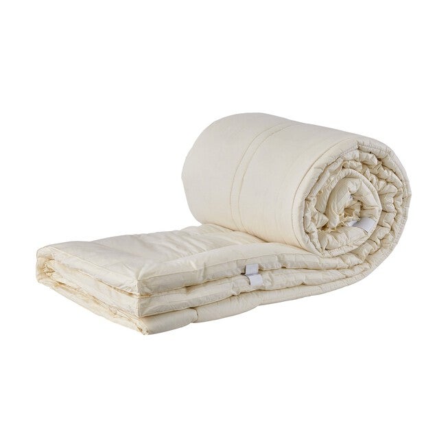 myPad™ 100% Washable Wool Mattress Pad, WHITE, hi-res image number 0
