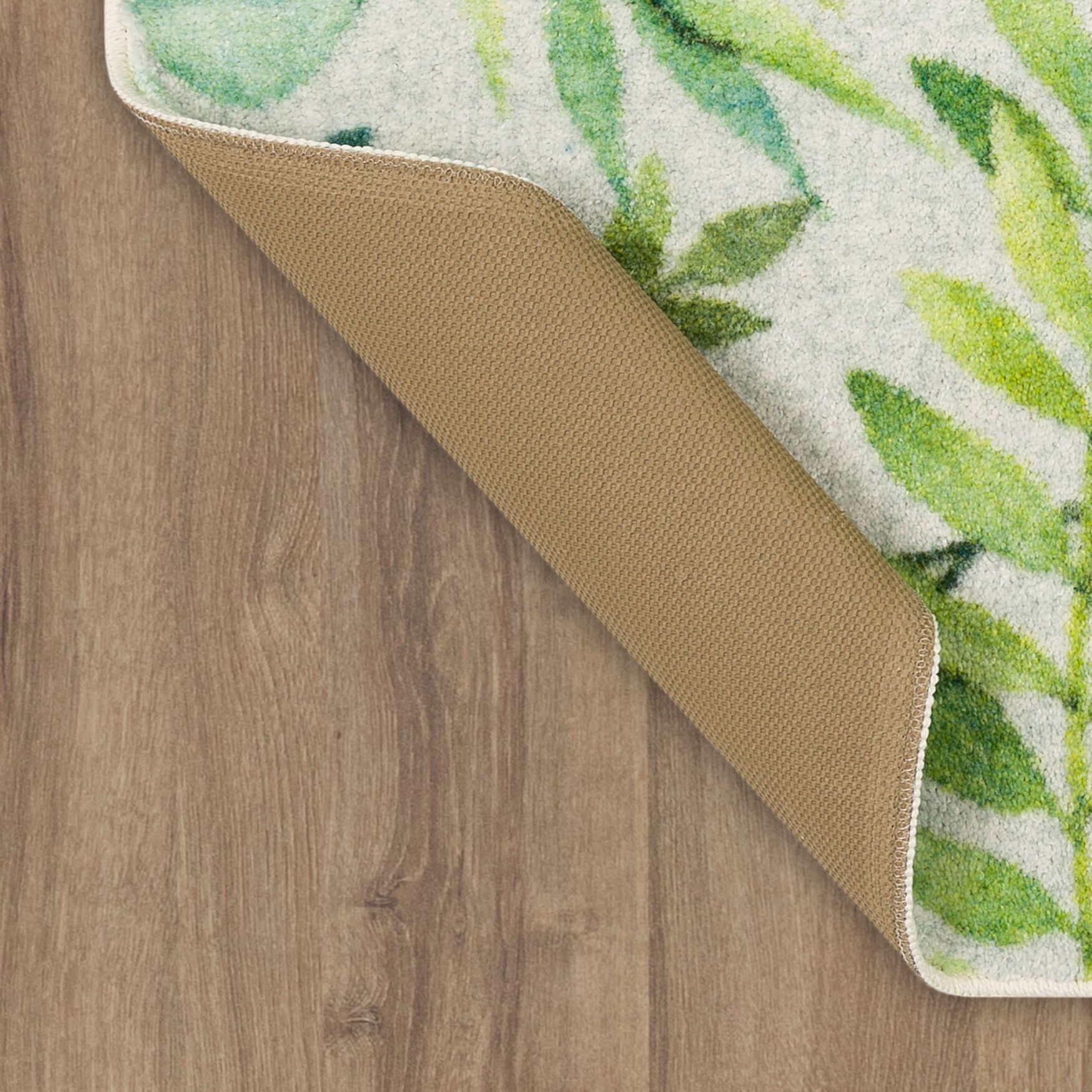 Leaf Fronds Kitchen Rug, , alternate image number 2