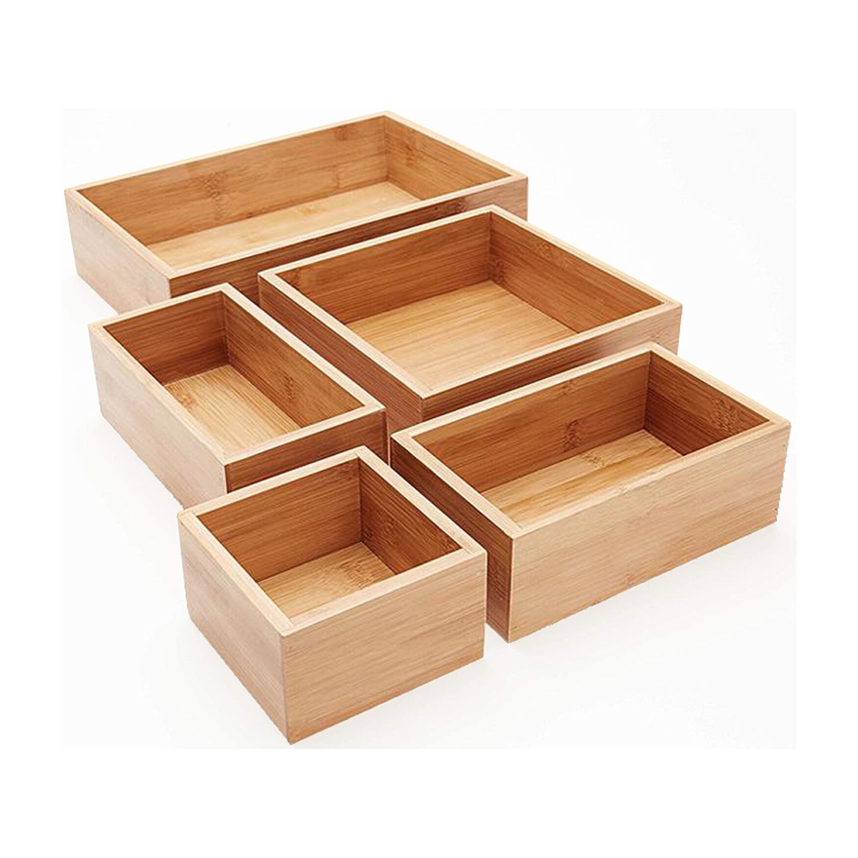 5 Pieces Drawer Organizer, O, hi-res image number 0