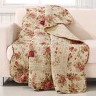 Antique Rose Quilted Throw Blanket, MULTI, hi-res image number null