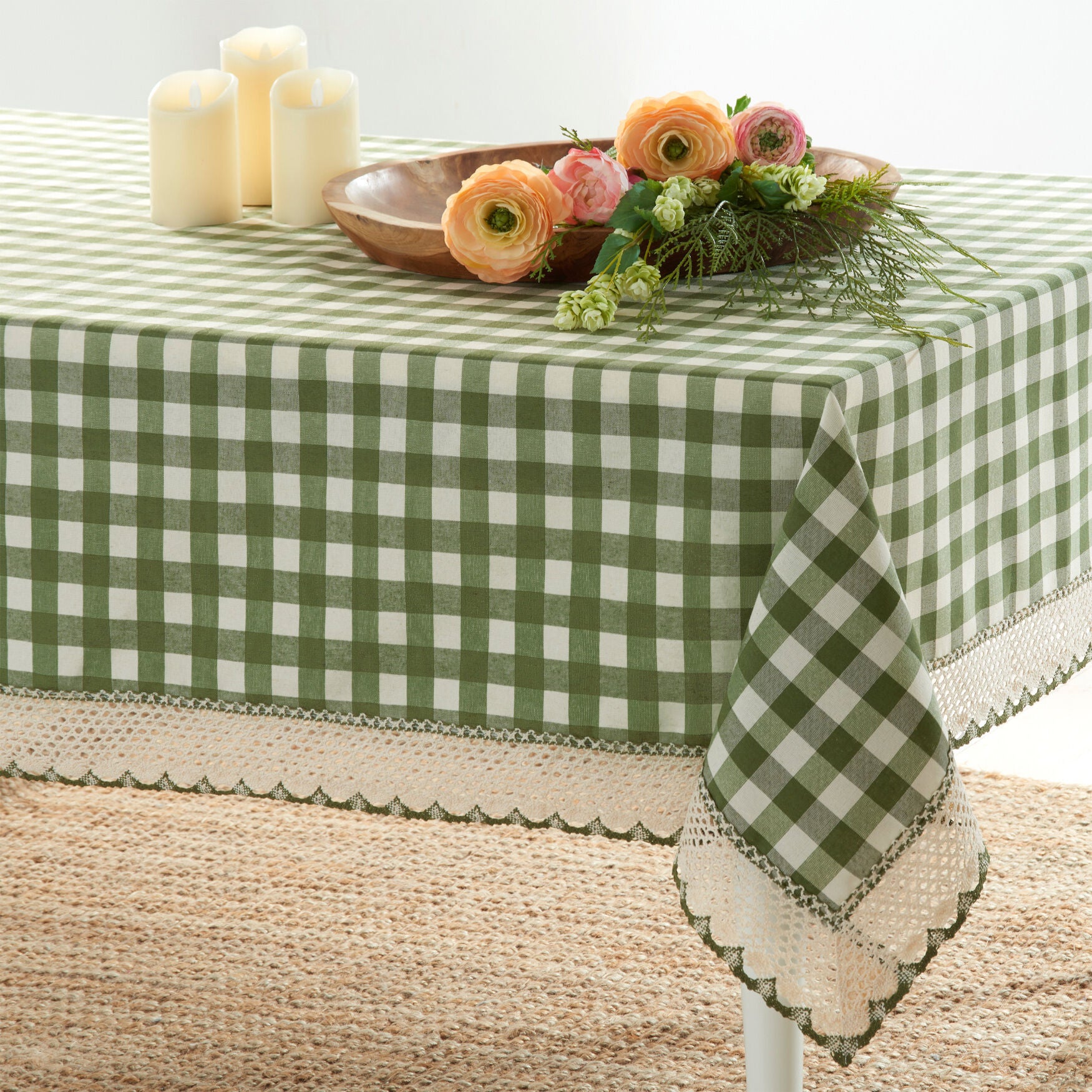 Buffalo Check Tablecloth - 60-in x 84-in, , alternate image number 13