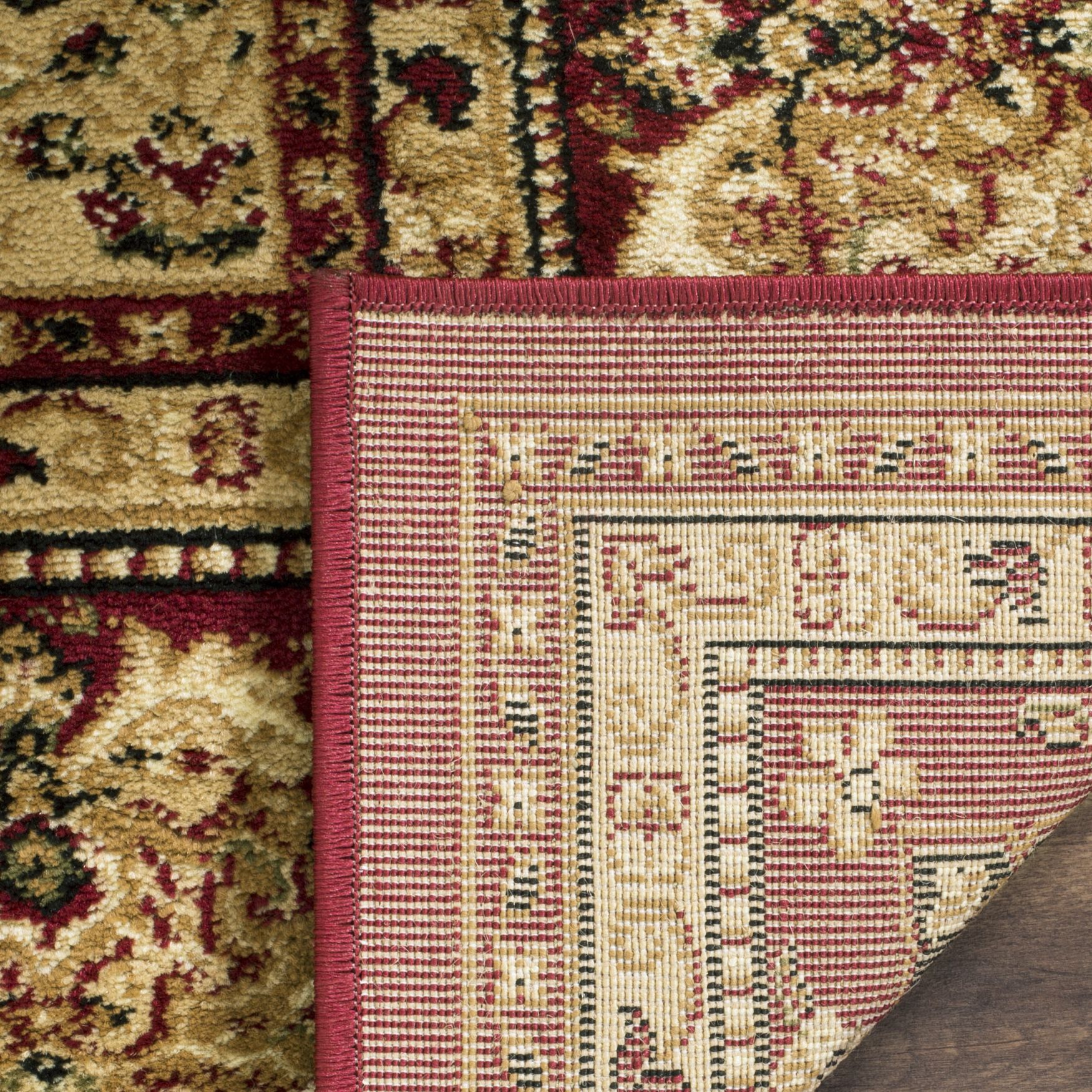 Lyndhurst 221 Multi / Red 2'-3 inches X 12' Runner Rug, , alternate image number 3