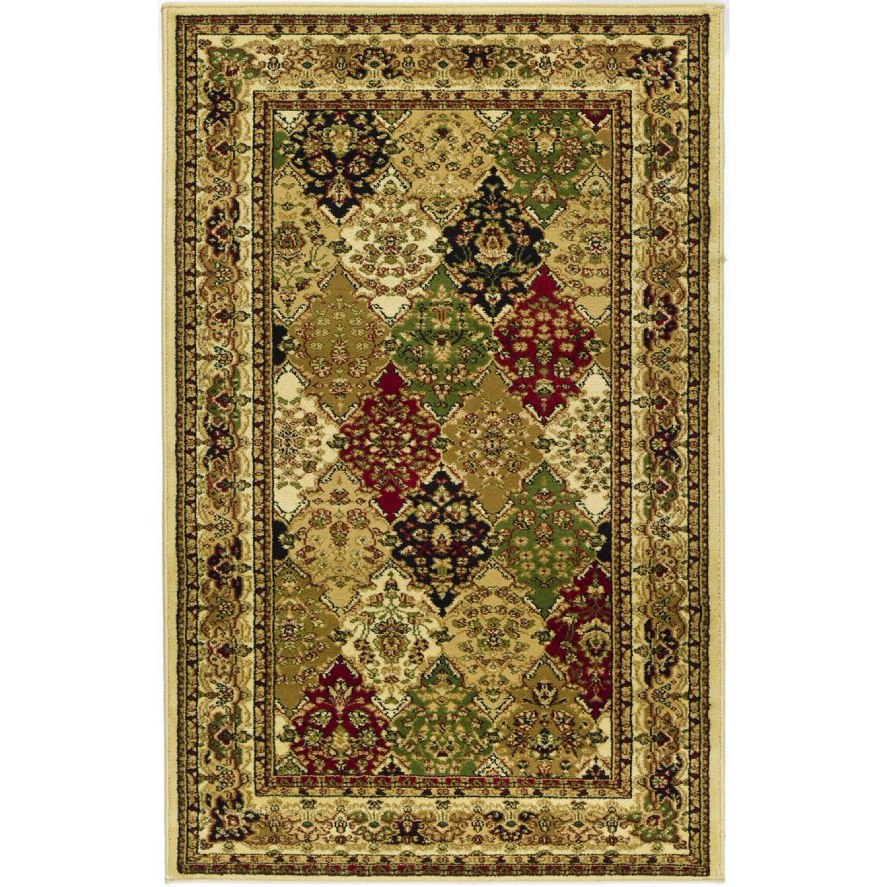 Lyndhurst 221 Multi / Ivory 3'-3 inches X 5'-3 inches Small Rectangle Rug, MULTI IVORY, hi-res image number 0