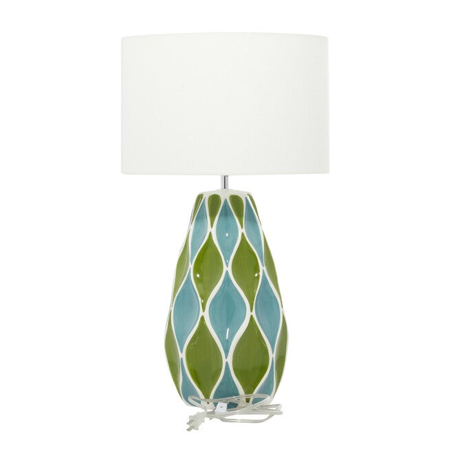 Green Stone Traditional Table Lamp, , alternate image number 2