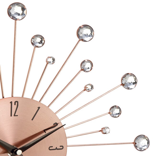 Copper Metal Glam Wall Clock, , alternate image number 2