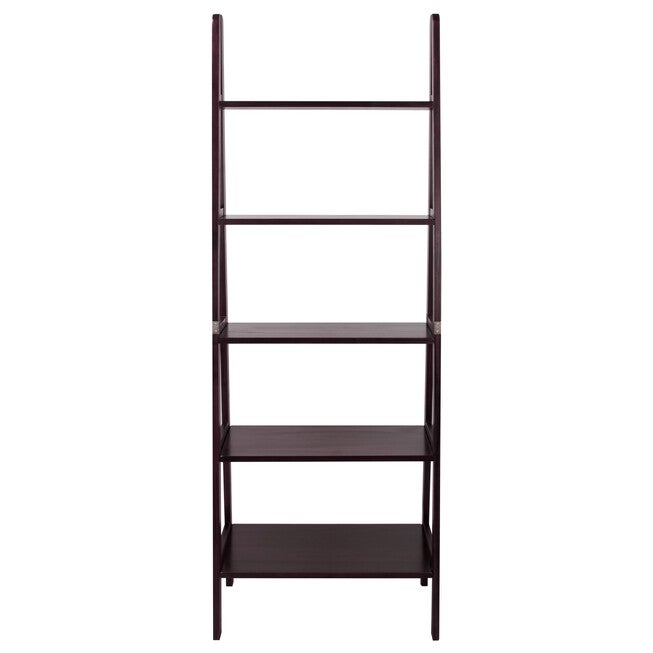 5-Shelf Ladder Bookcase-Espresso, , alternate image number null