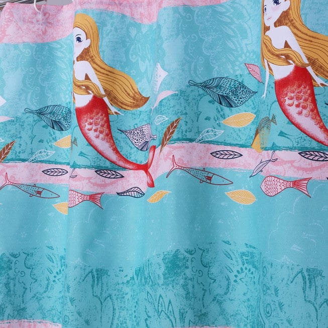 Greenland Home Fashions™ Mermaid Bath and Shower Curtain, MULTI, alternate image number 1