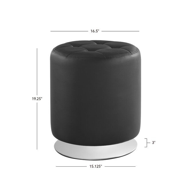 Saylor Swivel Ottoman Ottomans, , alternate image number 3