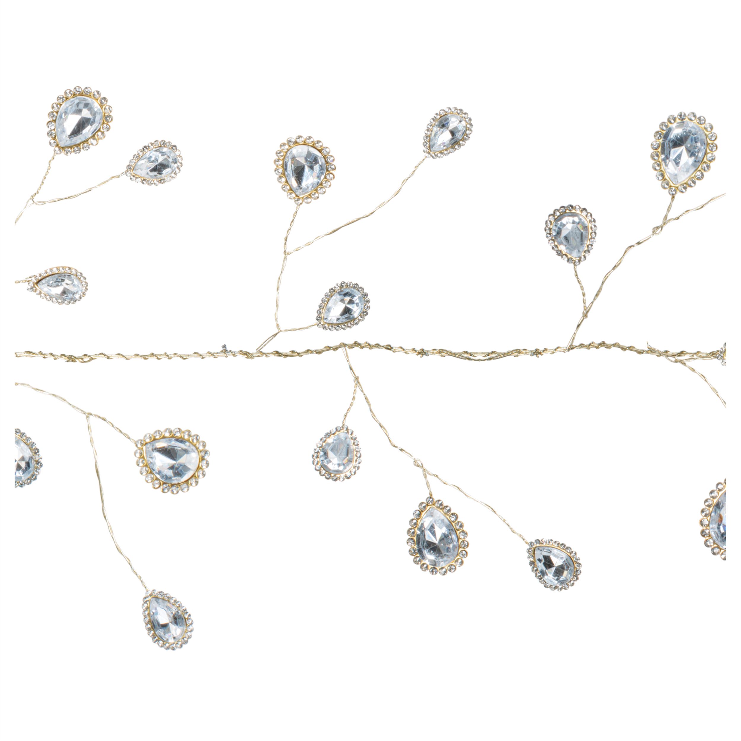 Teardrop Jewel Garland (Set of 2), GOLD, alternate image number 2