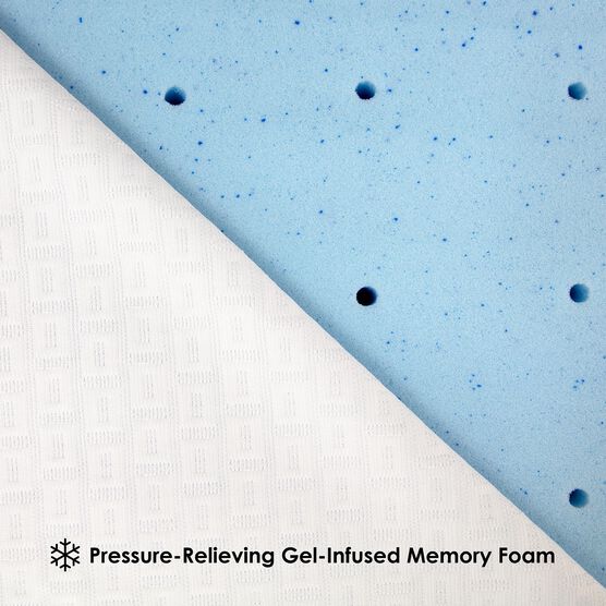 SensorPEDIC SensorCOOL 4-Inch Elite Cooling Gel-Infused Memory Foam Mattress Topper, , alternate image number null