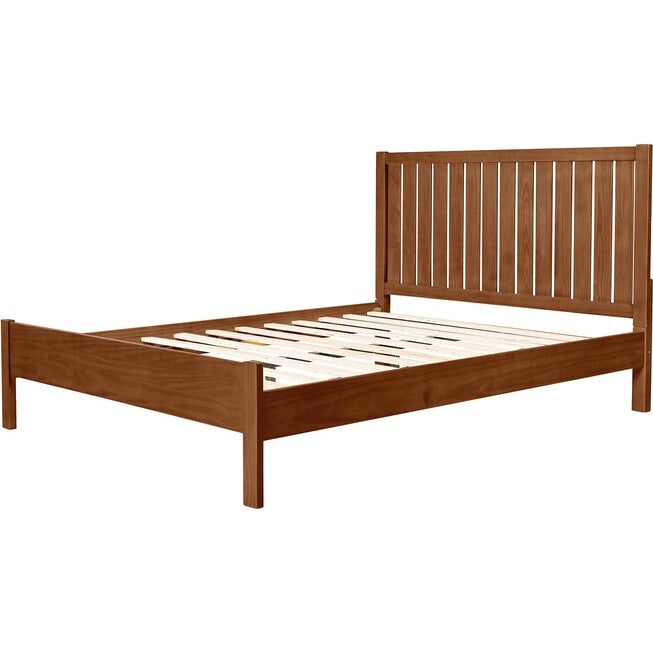 Graham Wooden Platform Bed in Walnut, King with 2 Nightstands, WALNUT, alternate image number 3