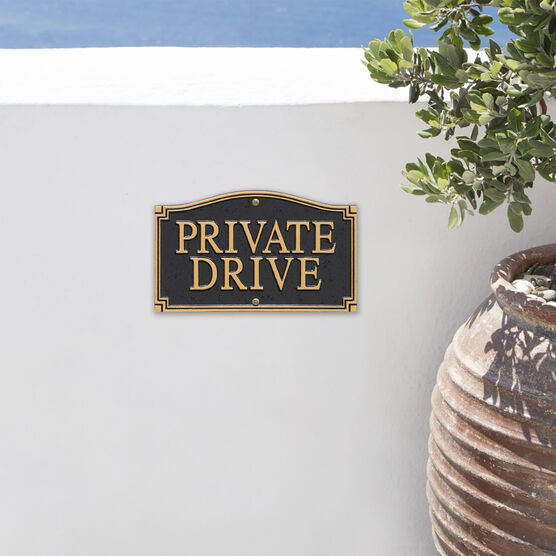 Private Drive Statement Plaque, , alternate image number null