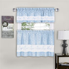 Live, Love, Laugh Window Curtain Tier Pair and Valance Set - 58x24, , alternate image number null