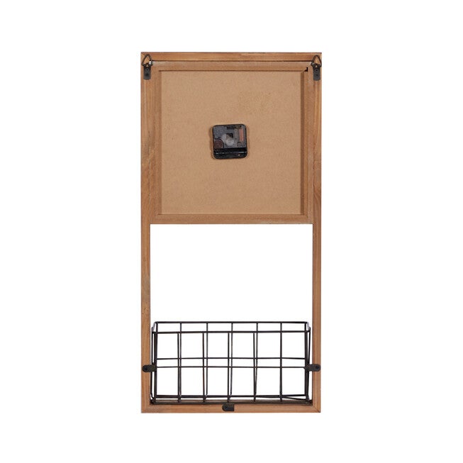 Brown Wood Farmhouse Wall Clock, , alternate image number 3