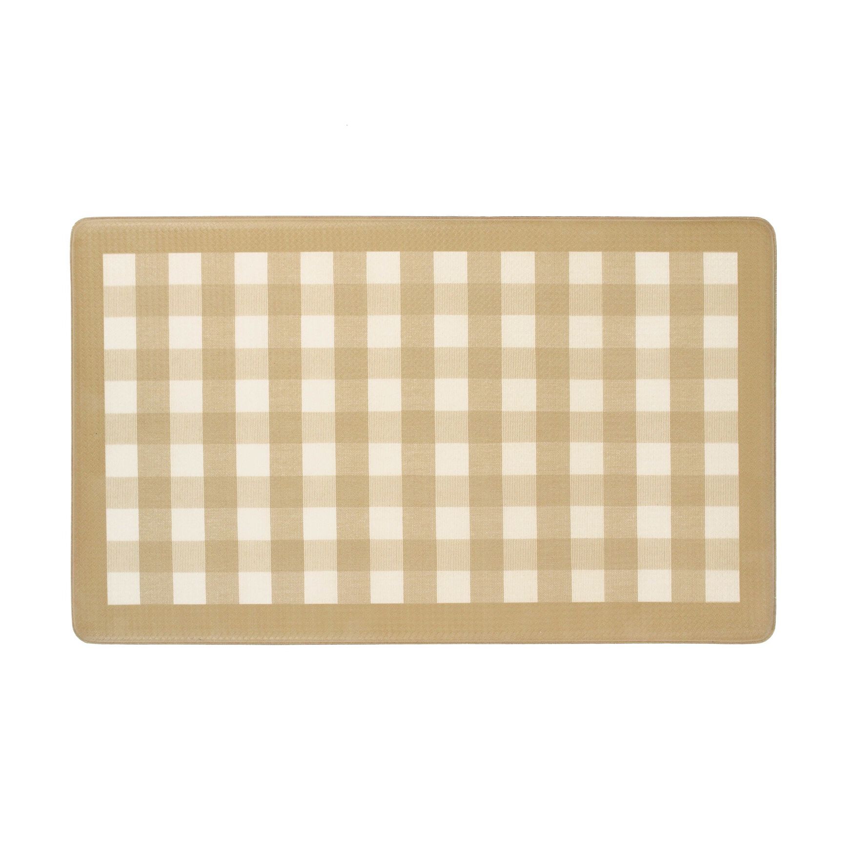 Anti Fatigue Mat Buffalo Check, TAUPE, hi-res image number 0