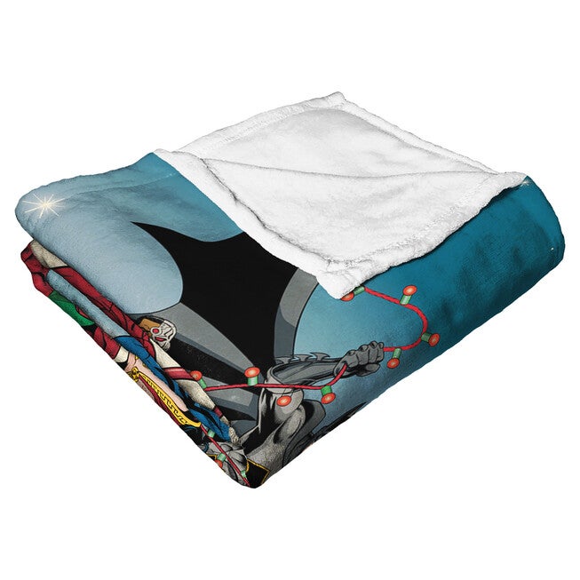 Wb Dc Justice League Super Sleigh Silk Touch Throw, , alternate image number null