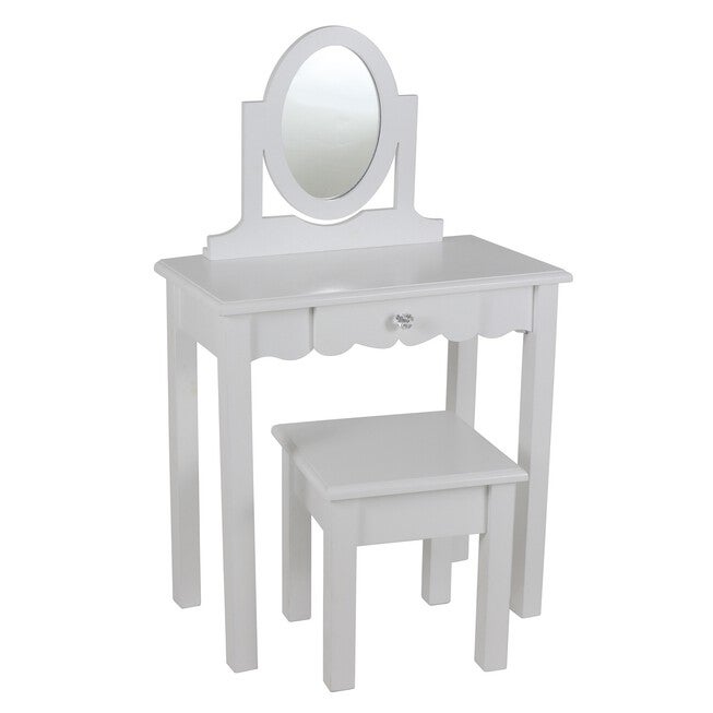 White Vanity with Mirror , WHITE, hi-res image number null