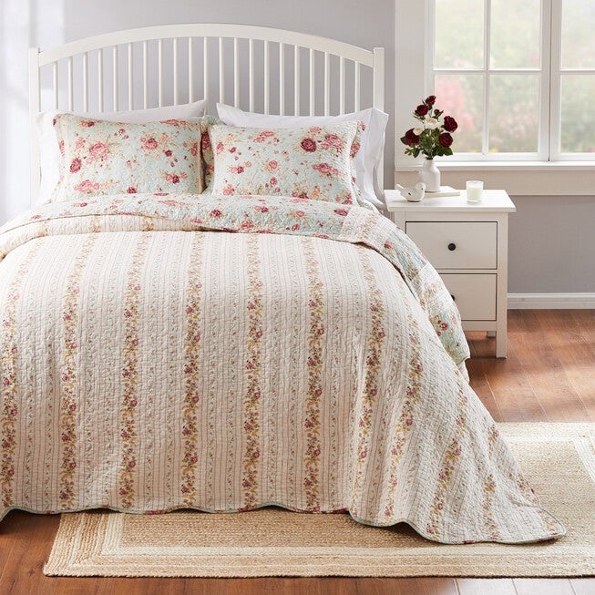Antique Rose Bedspread Set, , alternate image number 3
