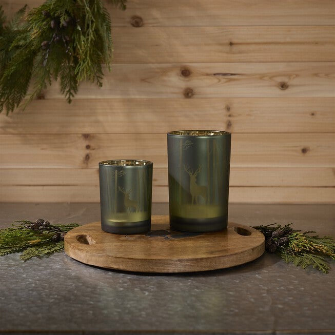 Mossy Oak Deer Candle Holder (Set of 2), GREEN GOLD, alternate image number 2