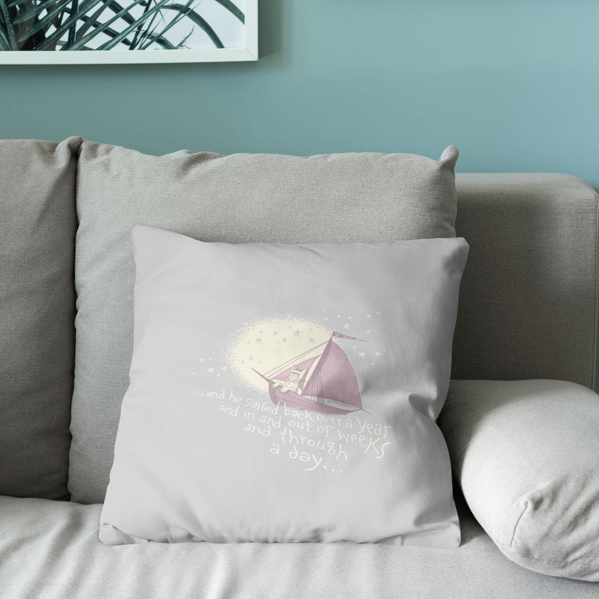 Warner Bros. Where the Wild Things Are He Sailed Throw Pillow 18X18 Inches, WILD THINGS, alternate image number 3