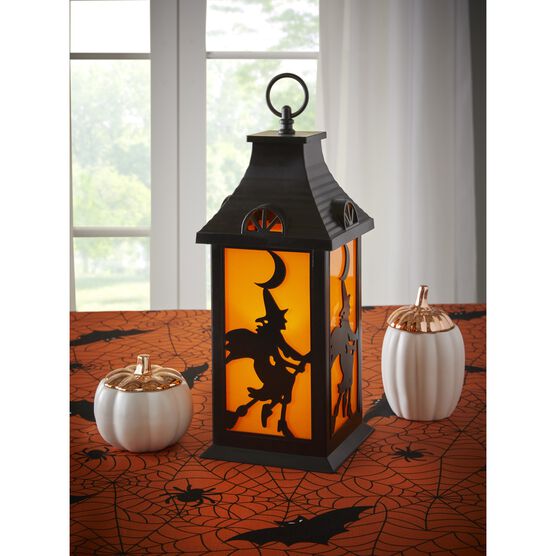 13"H Witches Lantern, BLACK ORANGE, hi-res image number null