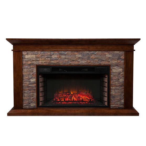 Canyon Heights Simulated Stone Electric Fireplace, , alternate image number null