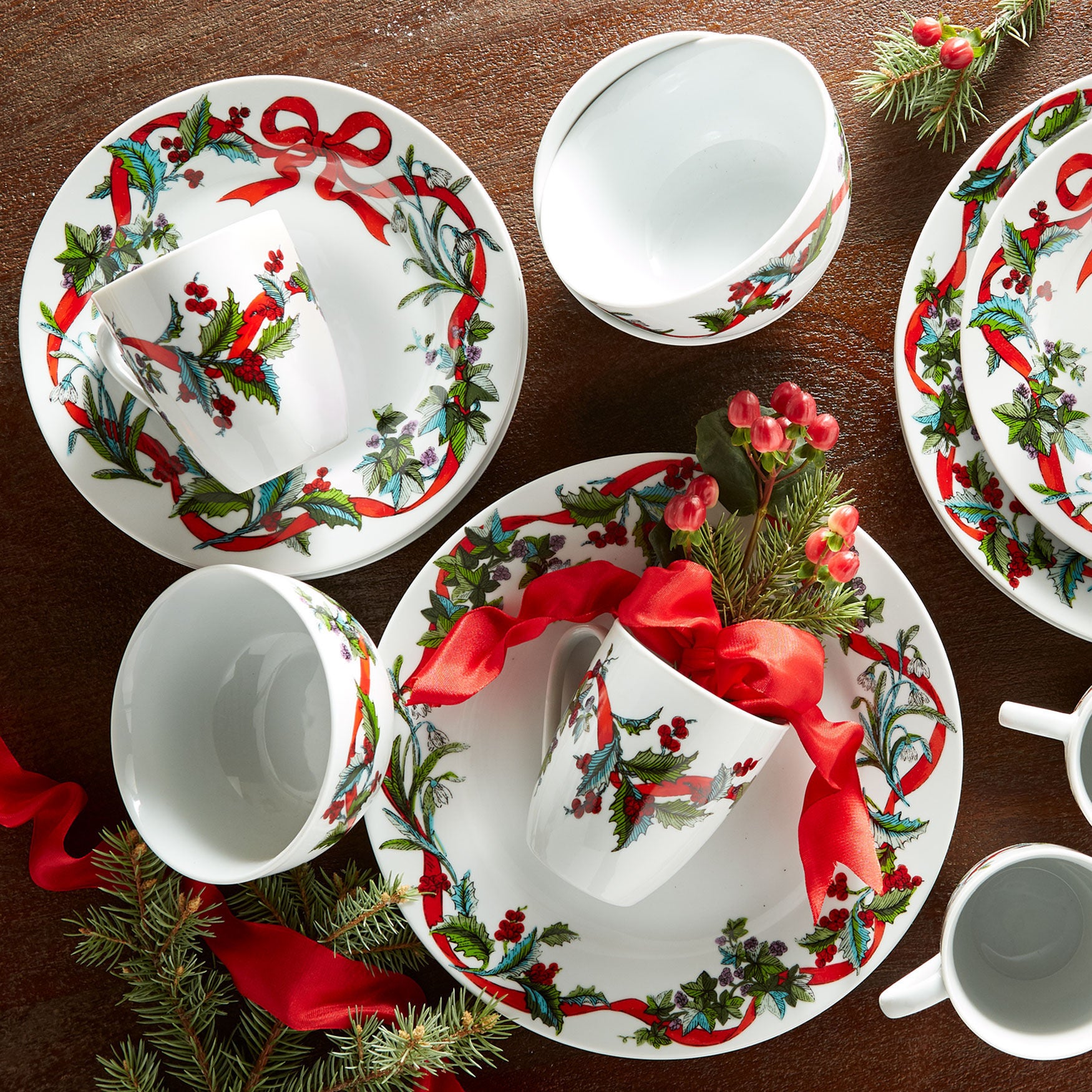 christmas dinnerware sets