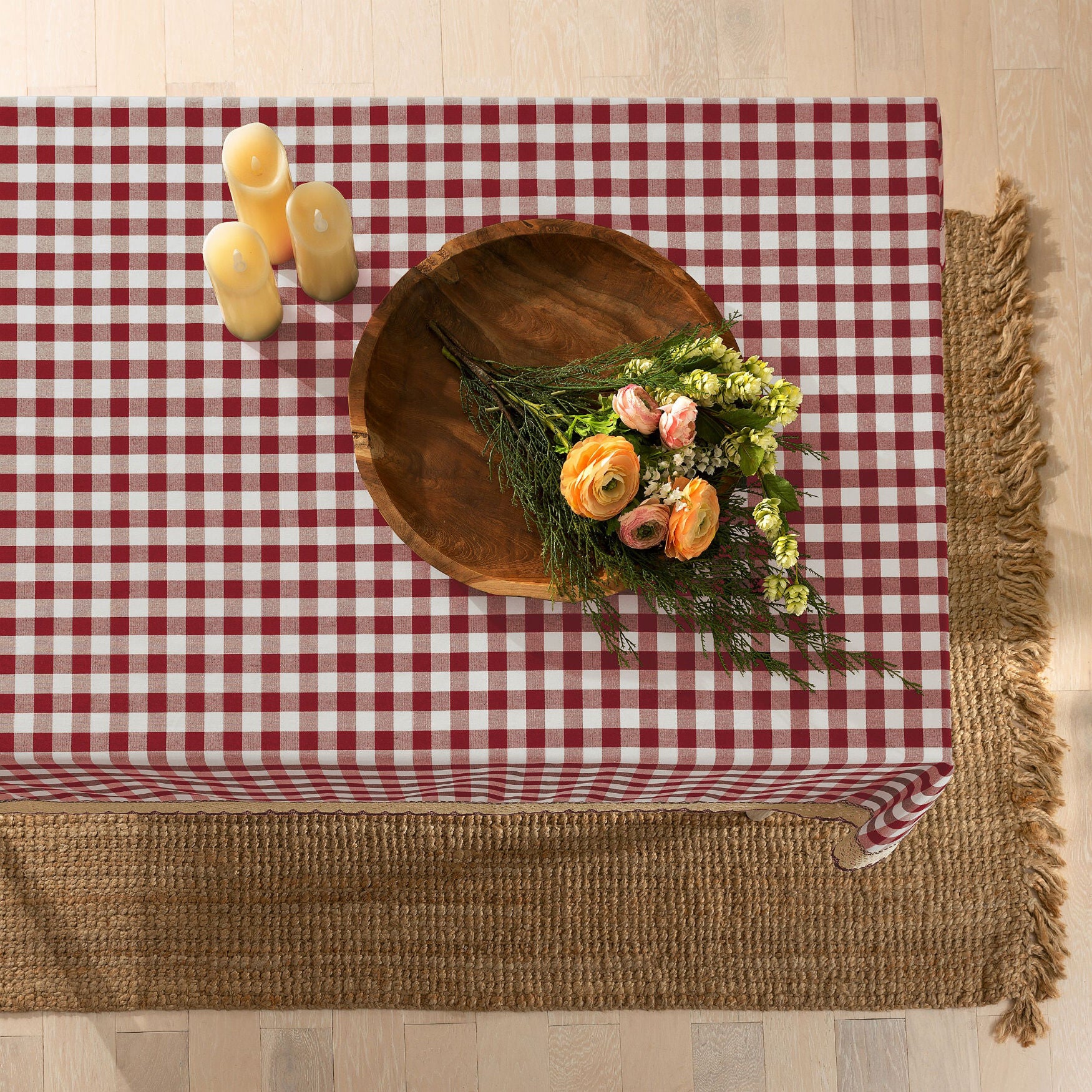 Buffalo Check Tablecloth - 60-in x 84-in, , alternate image number 3