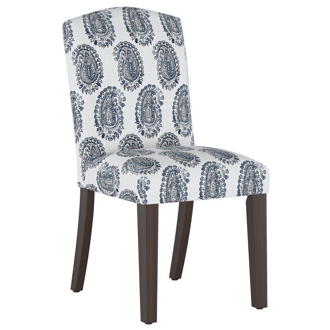 Block Paisley Back Dining Chair, PAISLEY NAVY, hi-res image number 0