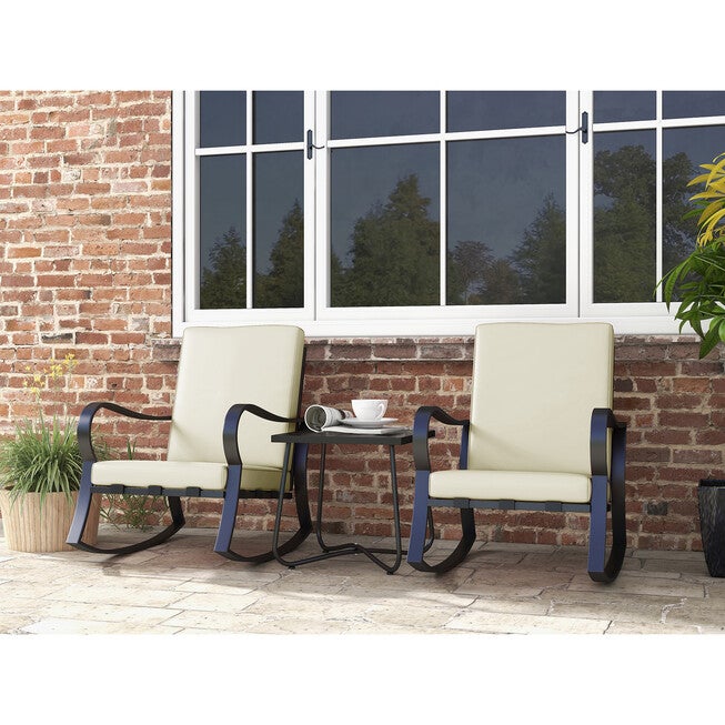 3-Piece Rocking Chair Set With Matching End Table, , alternate image number null
