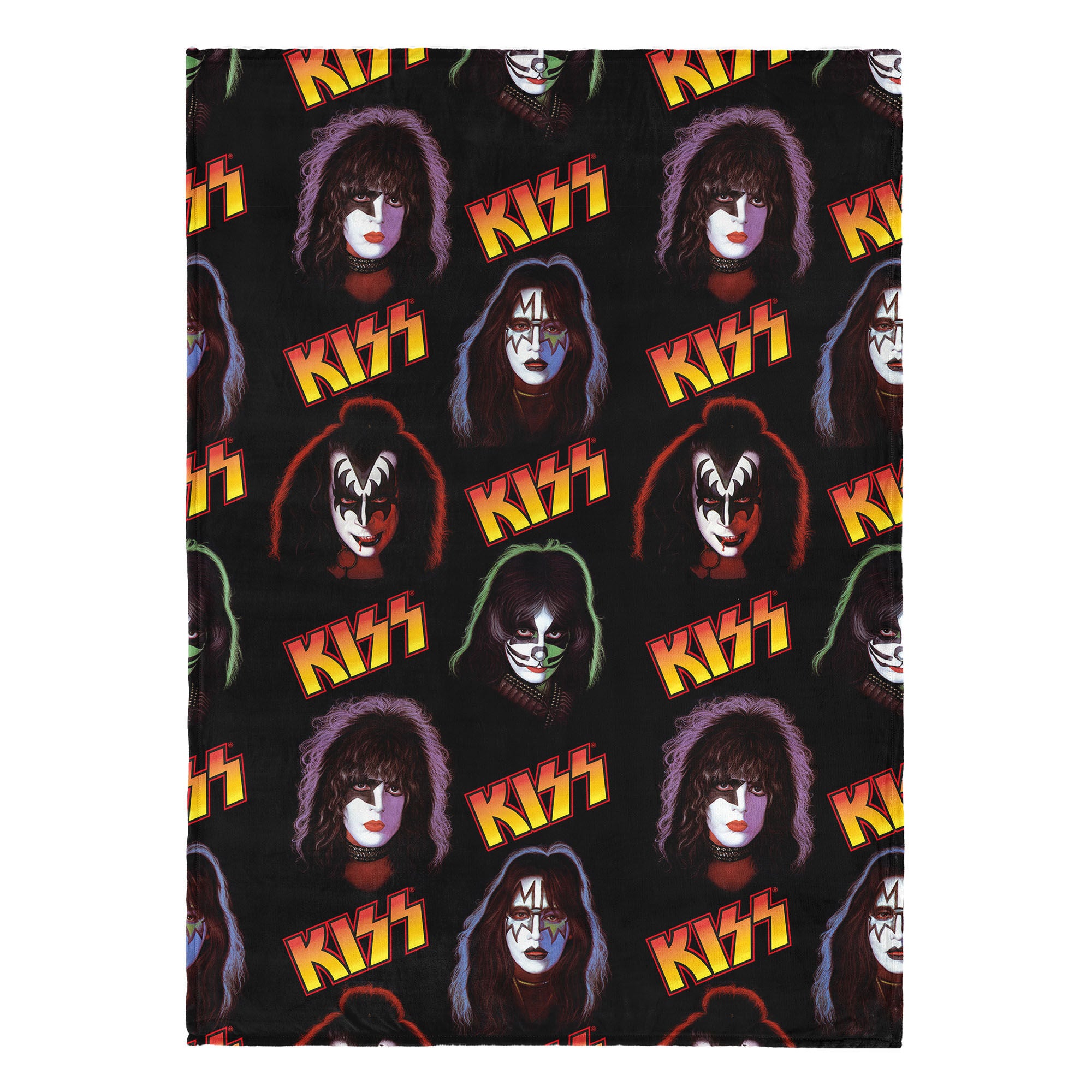 KISS Portraits Silk Touch Throw Blanket 50 x 70 inches, KISS, hi-res image number 0