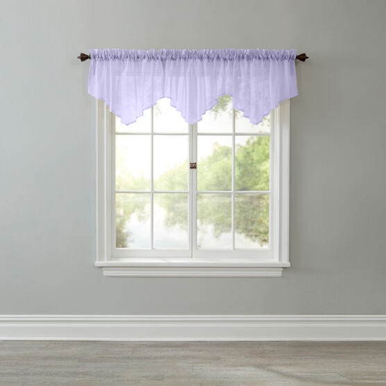 BH Studio Sheer Voile Ascot Valance, LAVENDER, hi-res image number null