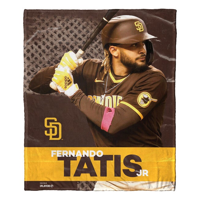 Mlb 575 Padres- Fernando Totis Jr Silk Touch Throw Blanket, MULTI, hi-res image number null