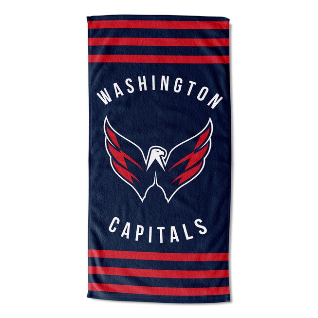 Capitals Stripes Beach Towel, MULTI, hi-res image number null