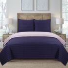 Jersey Knit Blue Stripe Comforter Set, , on-hover image number null