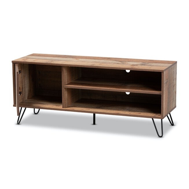 Iver Rustic 1-Door Wood Tv Stand Furniture, , on-hover image number null