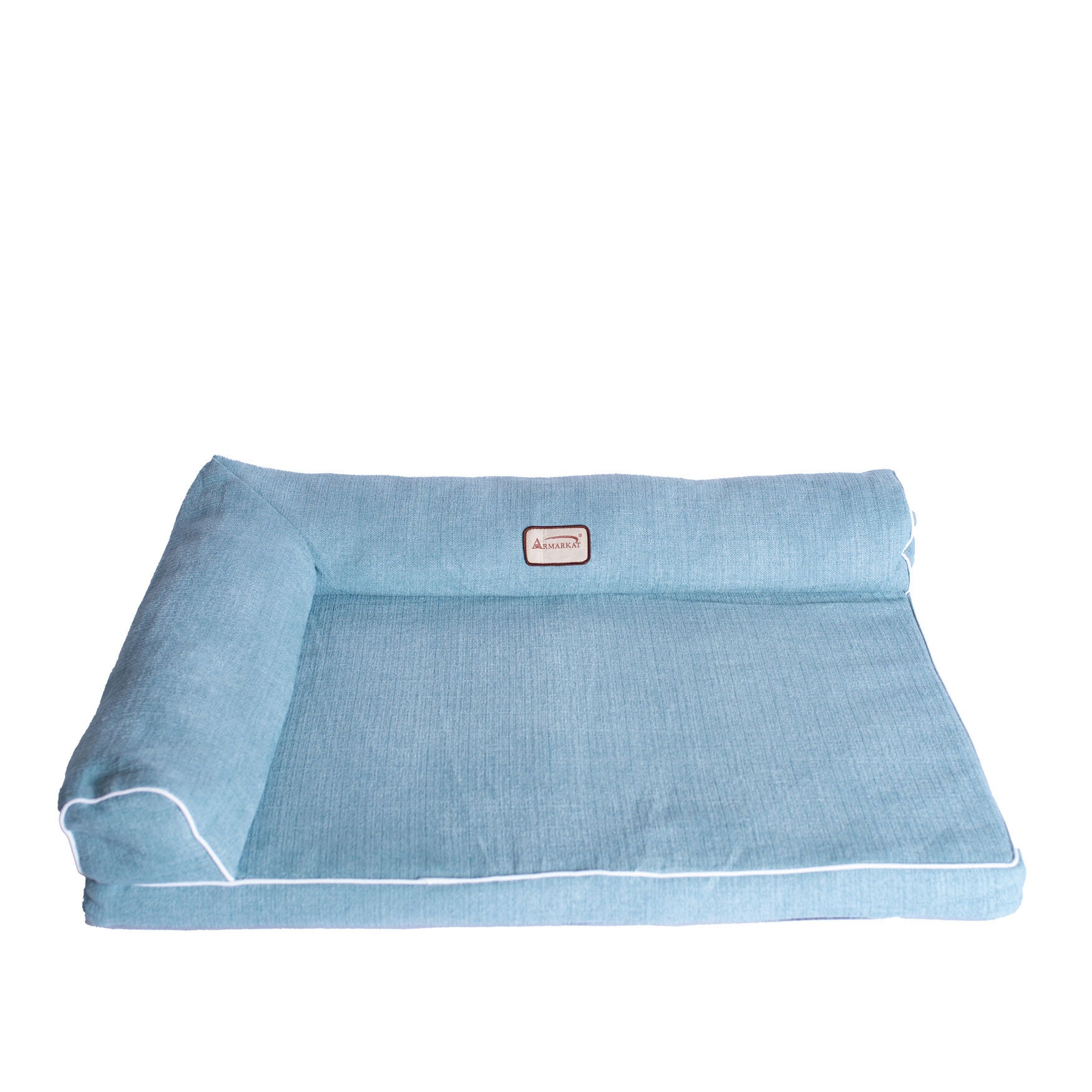 Bolstered Pet Bed Cushion With Poly Fill Cushion, Medium SoothIng Blue, , alternate image number 5