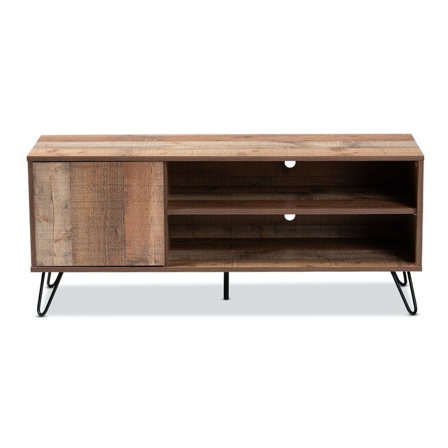 Iver Rustic 1-Door Wood Tv Stand Furniture, , alternate image number null