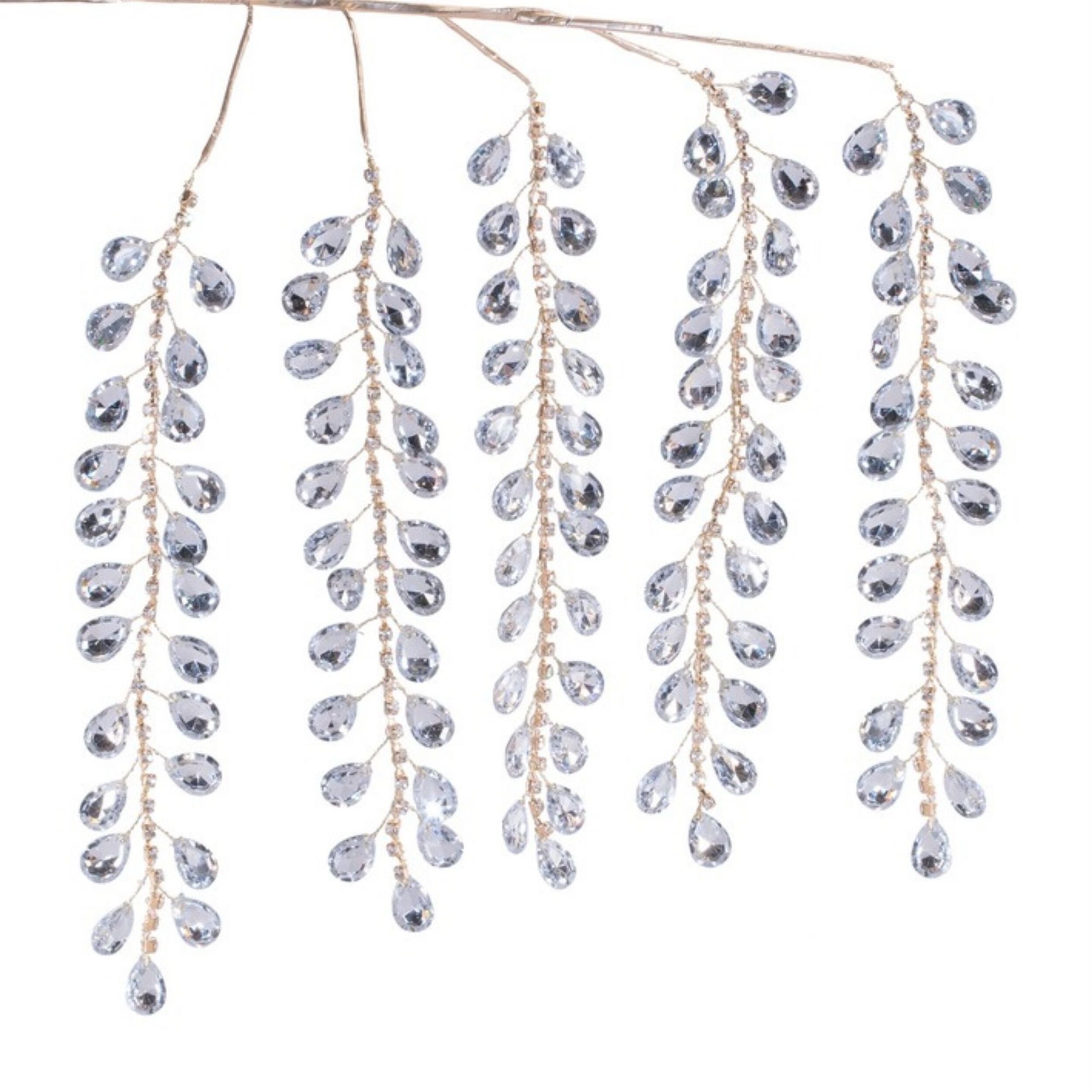 Jewel Icicle Drop Spray (Set of 2), GOLD SILVER, alternate image number 3