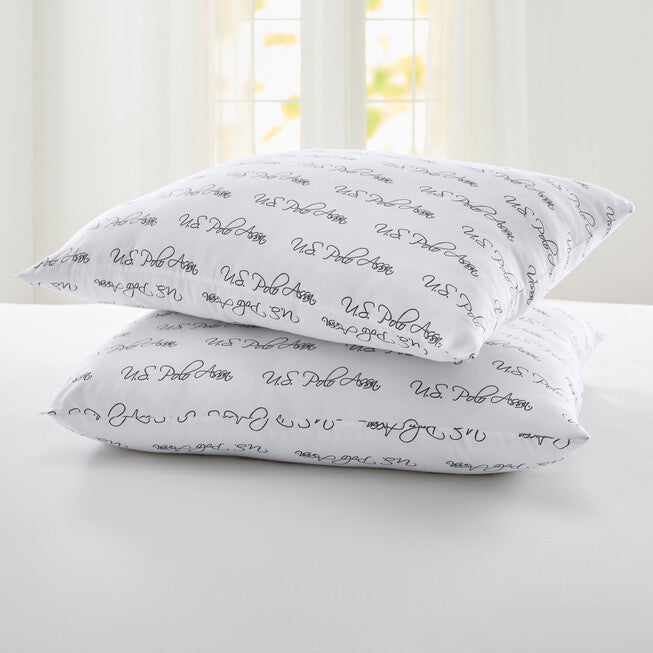 US Polo Assn. Brand printed logo Pillow, WHITE, hi-res image number null