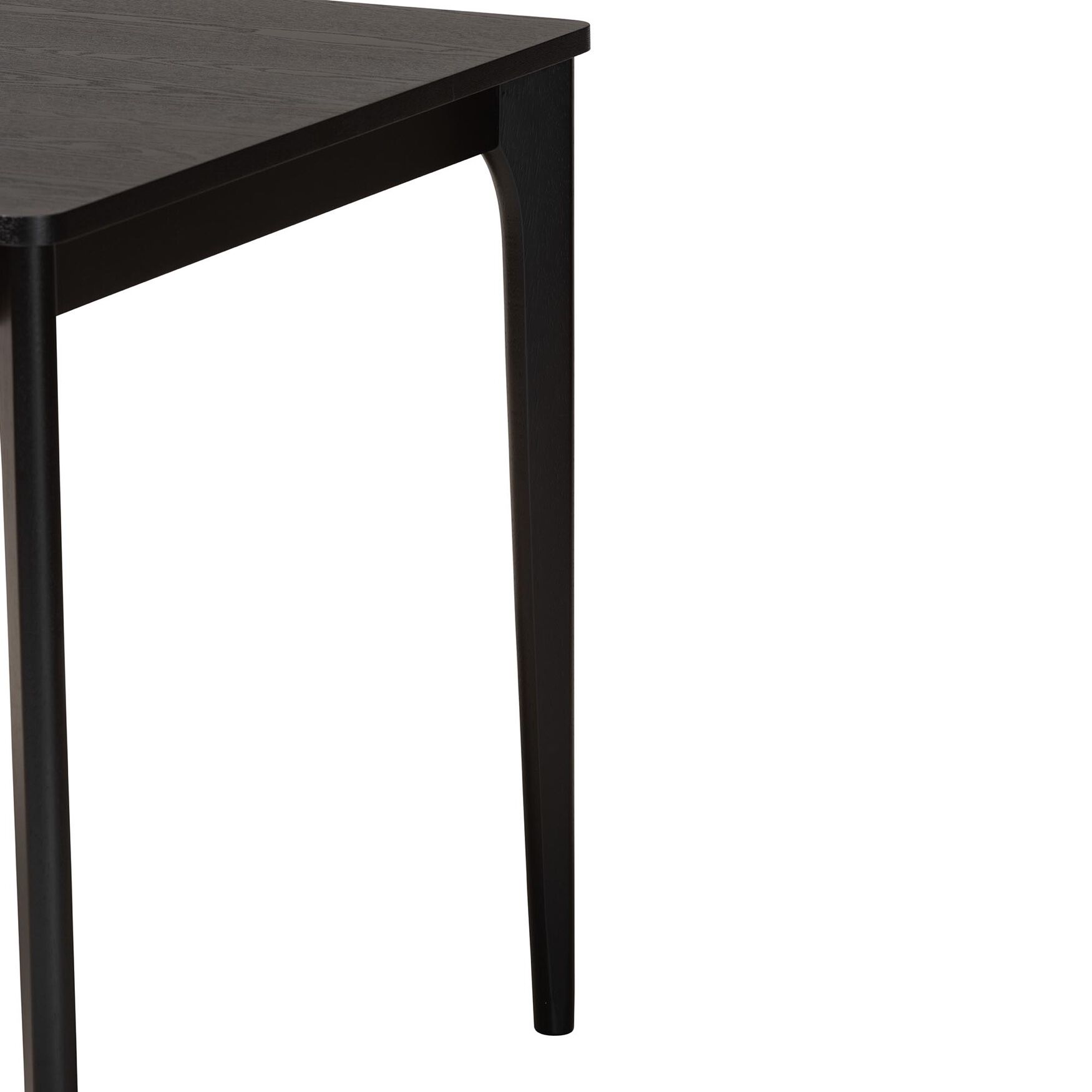 Sherwin Mid-Century Modern Black Finished Wood Dining Table, , alternate image number 19