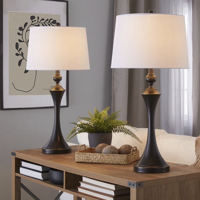 Flint 30.75 inches Metal Table Lamp With Usb - Set Of 2, , alternate image number null