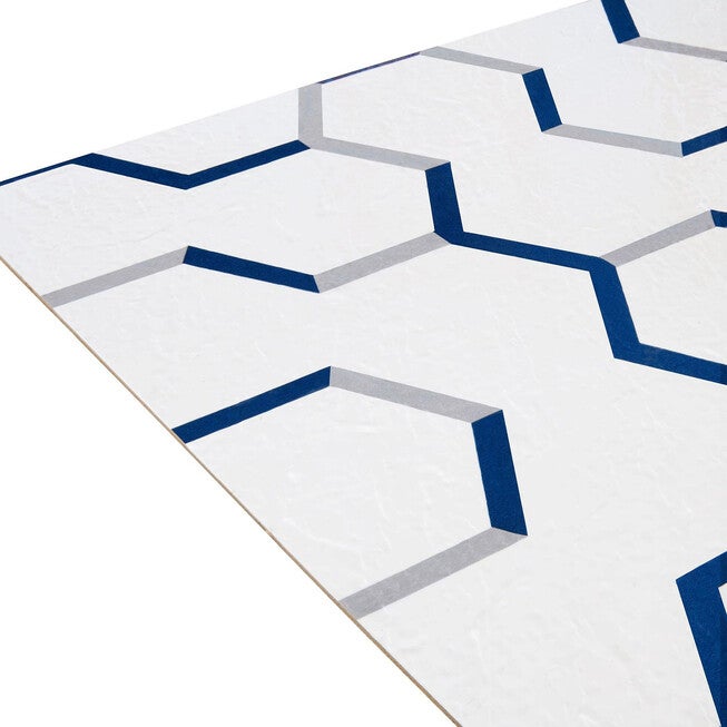Retro 12x12 Self Adhesive Vinyl Floor Tile - Geo Puzzle - 20 Tiles/20 sq. ft., , alternate image number null