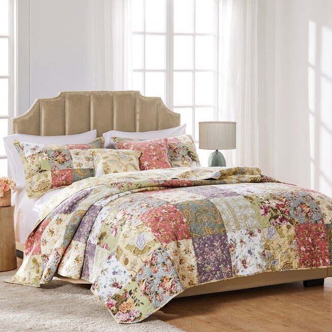 Blooming Prairie Bonus Quilt Set , SAGE, hi-res image number 0